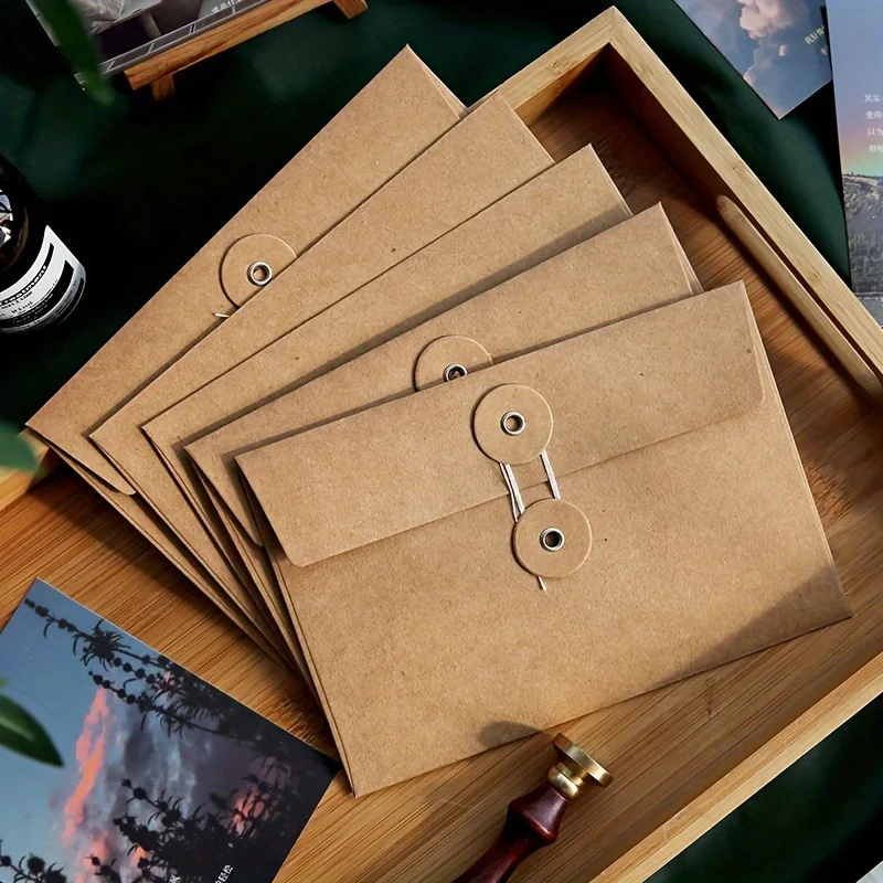Letter Envelope Kraft - Set of 20 Retro-Style Brown Kraft