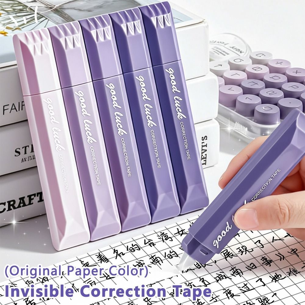 Correction Tape Roller - 5pcs/set Gradient Color Correction Tape Pen-Shape