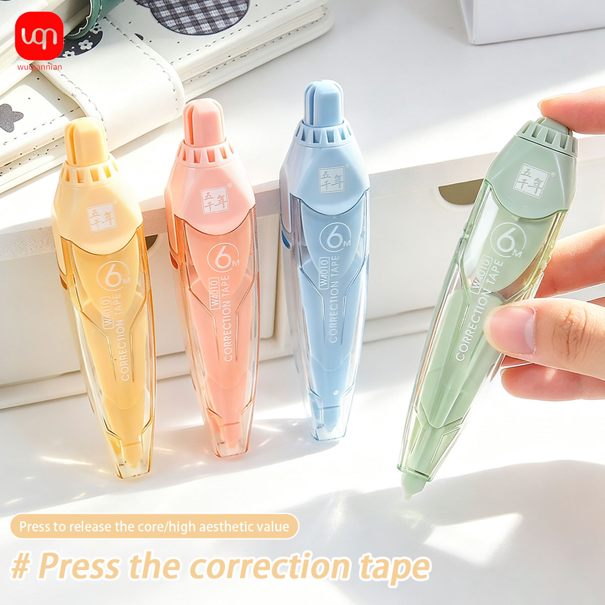 Correction Tape Roller - 6m Correction Tape Push Button Pen