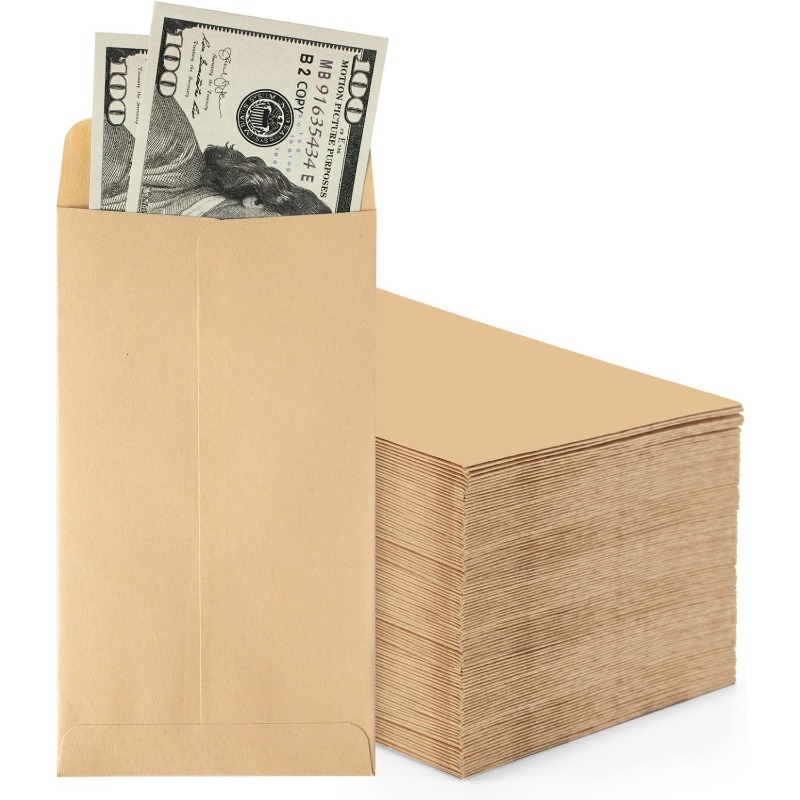 50Pcs Cash Envelopes Money Con - Letter Envelope Kraft review and price