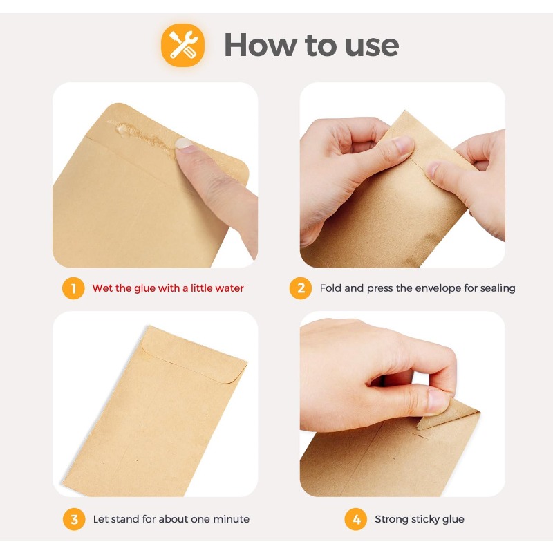 50Pcs Cash Envelopes Money Con - Letter Envelope Kraft review and price