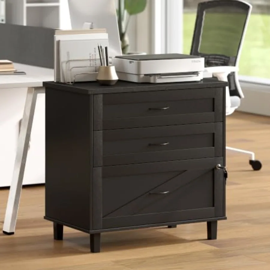 3-Drawer Wooden File Cabinet w - File Folder Hanging review and price