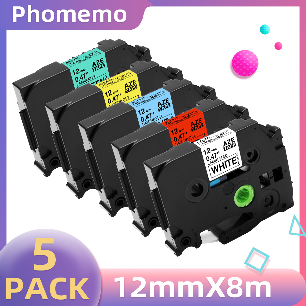 5PK Label Tape for P3100 E1000 - Label Printer Tape review and price