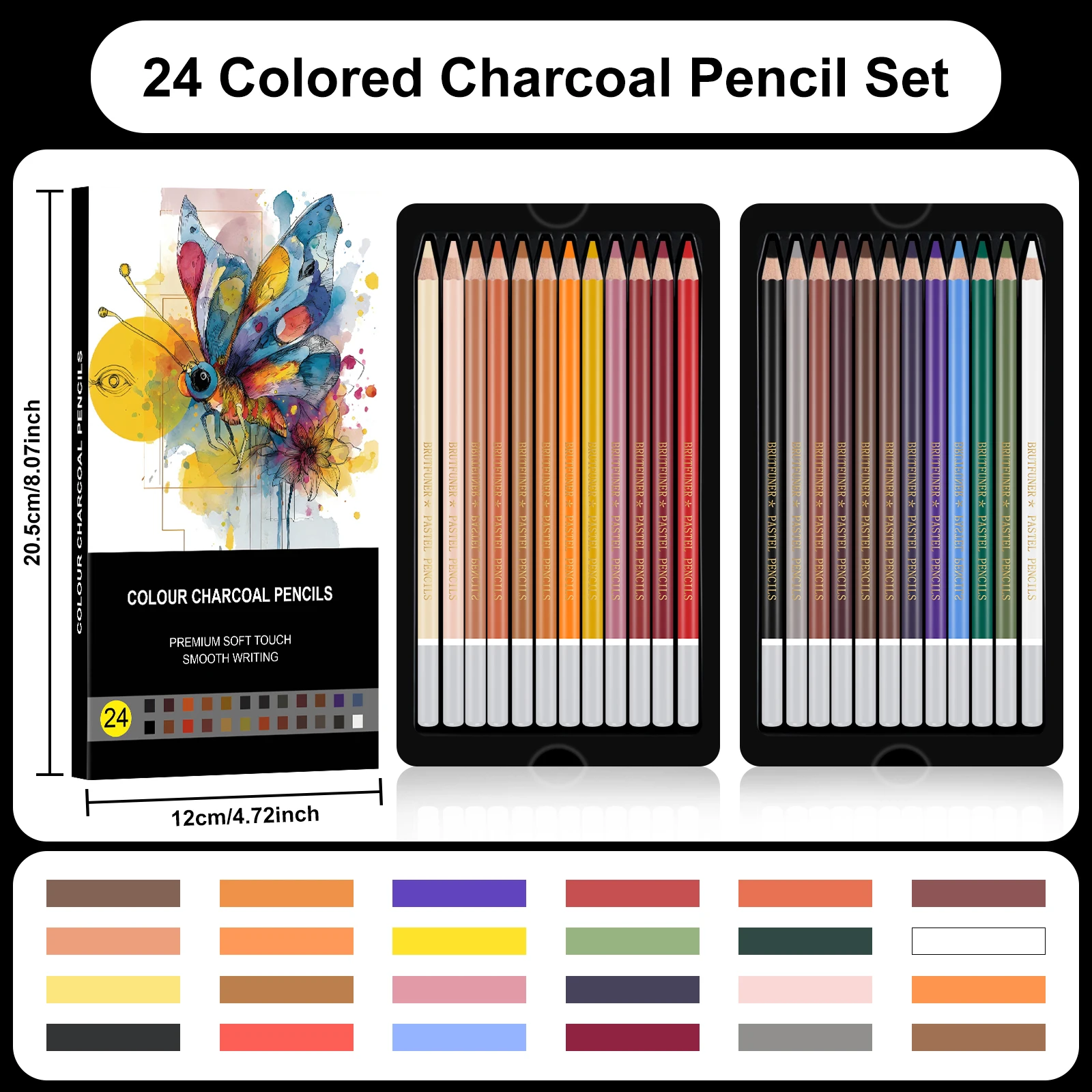 Pro Chalk-Pastel Color Pencils - Highlighter Set Pastel review and price