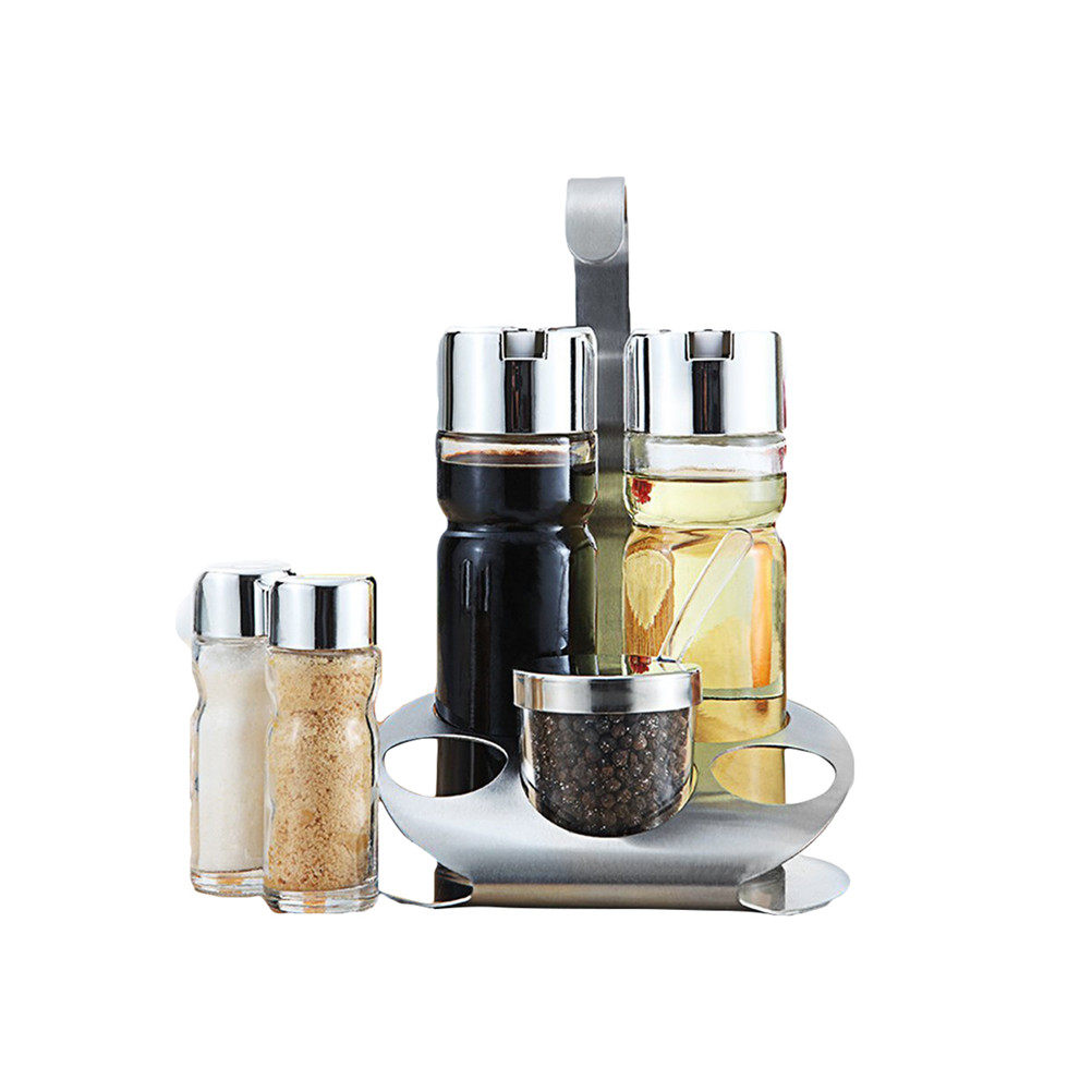 5Pcs Spice Jars Set Clear Lid  - Paperclip Magnetic Set review and price