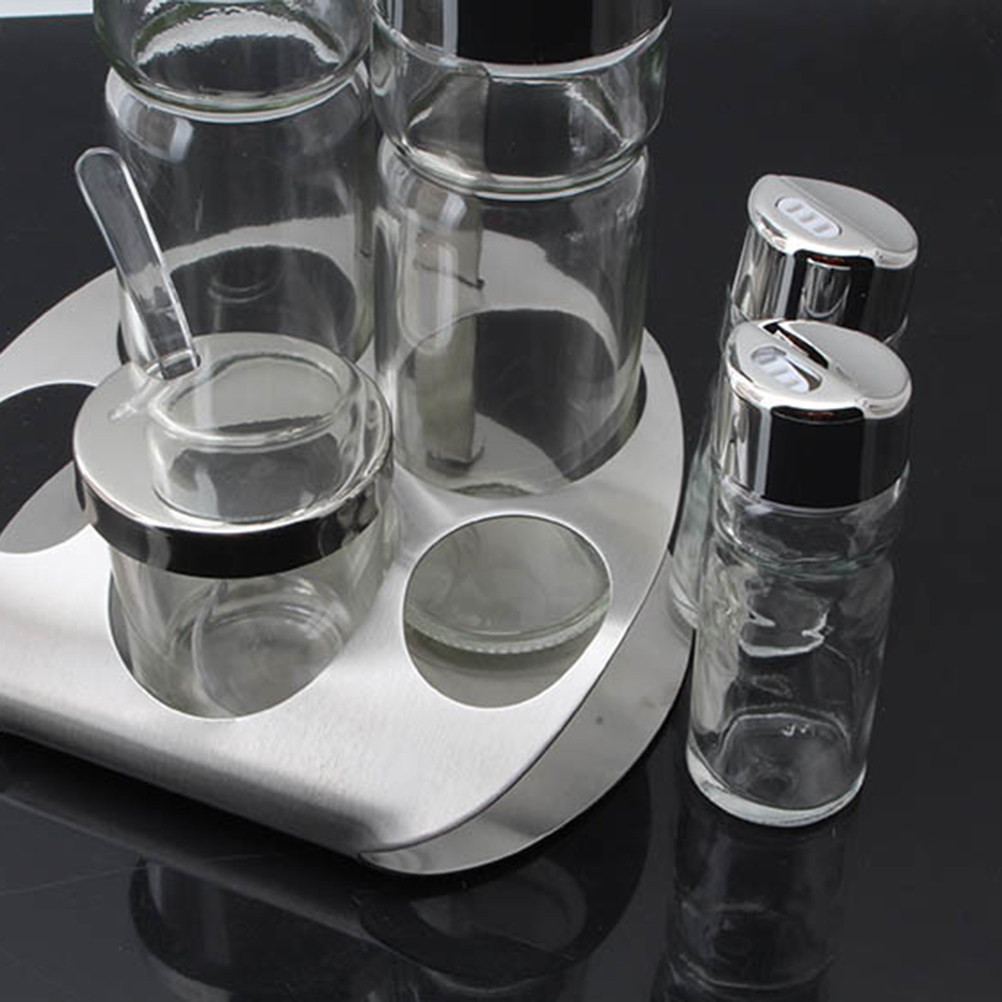 5Pcs Spice Jars Set Clear Lid  - Paperclip Magnetic Set review and price
