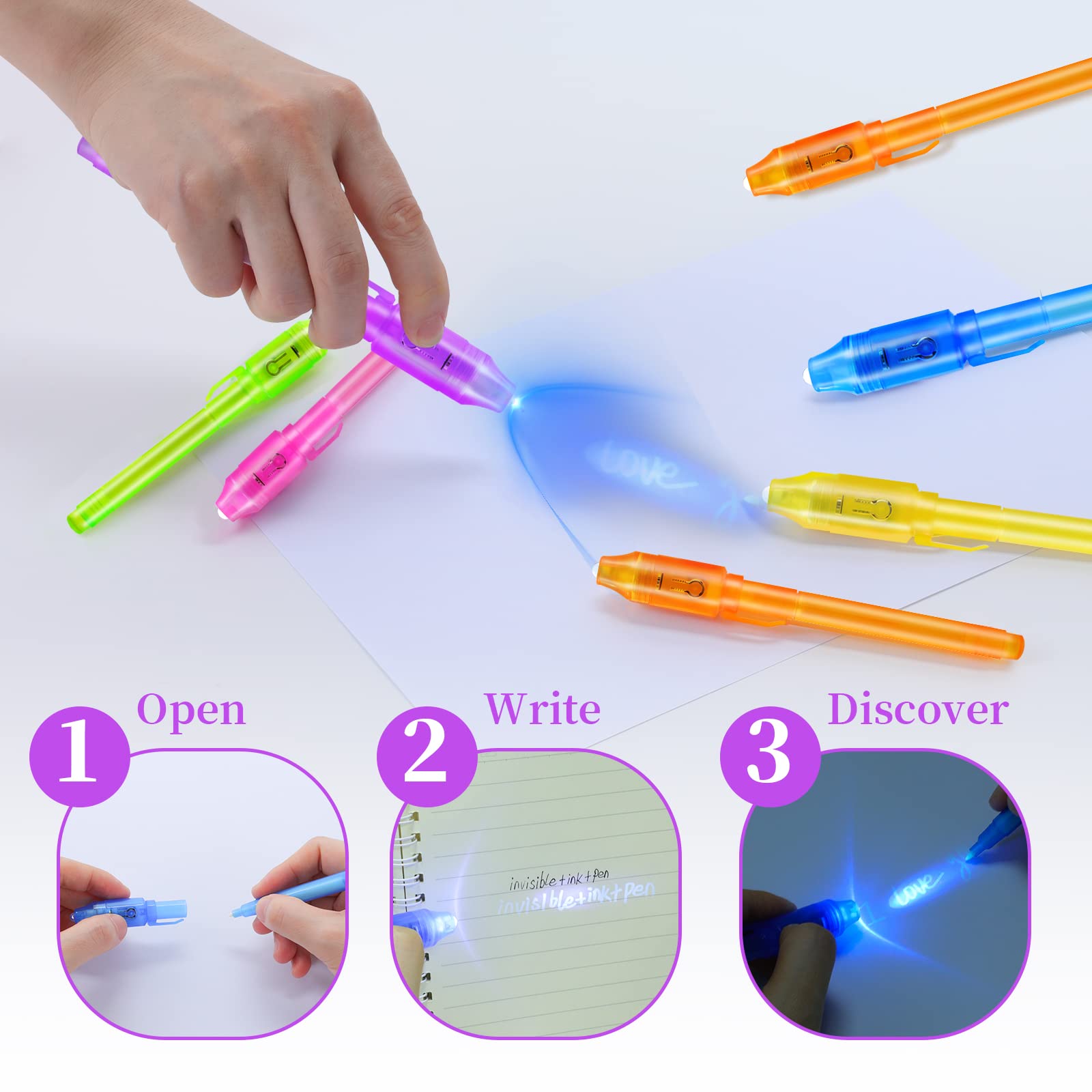 10pcs Invisible Ink Pen Magic  - Highlighter Set Pastel review and price