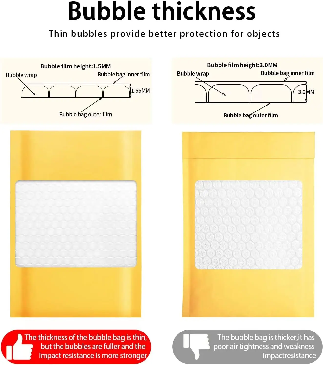 100pcs Bubble Envelope Sending - Letter Envelope Kraft review and price
