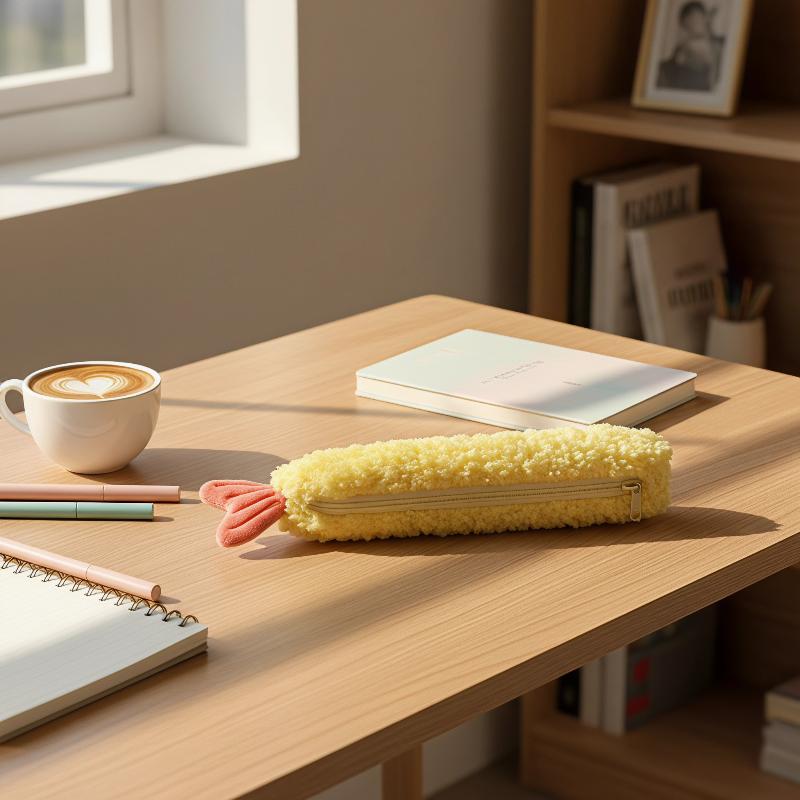 Adorable Shrimp Tail Plush Pen - Ideal Stationery & Office Supply review and price