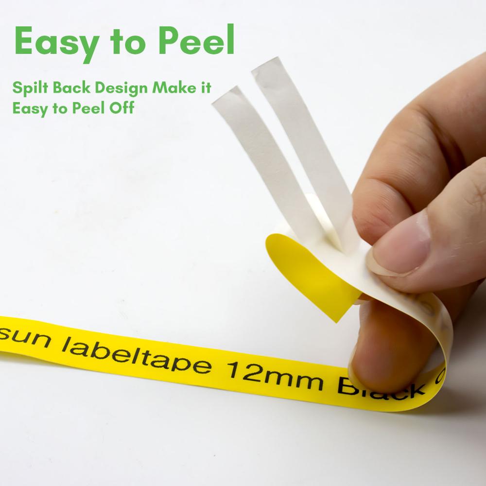 2/5Pcs XR12WE XR9WE Black on W - Label Printer Tape review and price
