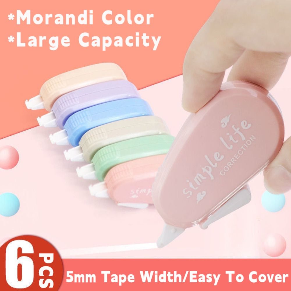 6PCS/Set Silent Correction Tap - Correction Tape Roller review and price